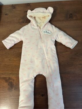 NWT* Oh Baby! Pink Bow Snowsuit